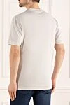 Gray cotton T-shirt for men Brunello Cucinelli - melange, piping on the collar and sleeves. 100% cotton. Country of origin: Italy. Care: specialized cleaning - photo 4