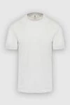 Brunello Cucinelli White cotton T-shirt for men - 100% cotton. Country of manufacture: Italy. Care: specialized cleaning - photo 1