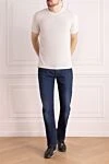 White cotton T-shirt for men Brunello Cucinelli - 100% cotton. Country of manufacture: Italy. Care: specialized cleaning - photo 2