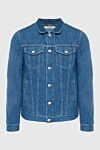 Brunello Cucinelli Denim jacket made of cotton blue for men - 100% cotton. Buttons. Two side pockets, two chest pockets. Country of manufacture: Italy. Care: specialized cleaning - photo 1