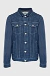 Brunello Cucinelli Classic dark blue denim jacket - 100% cotton. Buttons. Two side pockets, two chest pockets. Country of origin: Italy. Care: specialized cleaning - photo 1