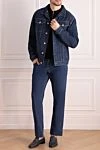 Classic dark blue denim jacket Brunello Cucinelli - 100% cotton. Buttons. Two side pockets, two chest pockets. Country of origin: Italy. Care: specialized cleaning - photo 2