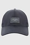 Dolce & Gabbana Cap made of cotton and elastane blue for men - Logo Patch. 97% cotton, 3% elastane. Country of manufacture: Italy. Care: specialized cleaning - photo 1