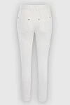 White cotton jeans for women Balmain - Decoration: gold-plated buttons and buttons. three front pockets, two back pockets. 99% cotton, 1% elastane. zipper, buttons. Country of manufacture: Italy. Care: specialized cleaning - photo 6