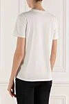 Balmain Футболка белая женская - логотип. 80% полиамид, 20% эластан. Страна производитель: Франция. Уход: специализированная чистка - фото 3