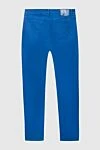 Men's blue cotton and elastane trousers Zilli - 97% cotton, 3% elastane. Closure: button, zipper. three side, two back pockets. Country of manufacture: Italy. Care: specialized cleaning - photo 6