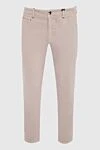 Zilli Men's beige cotton and cashmere trousers - 95% cotton, 3% cashmere, 2% elastane. Closure: button, zipper. three side, two back pockets. Country of manufacture: Italy. Care: specialized cleaning - photo 1