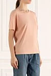 Tom Ford Pink T-shirt for women - 78% viscose, 14% polyamide, 8% elastane. Country of manufacture: Italy. Care: specialized cleaning - photo 3