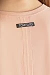 Pink T-shirt for women Tom Ford - 78% viscose, 14% polyamide, 8% elastane. Country of manufacture: Italy. Care: specialized cleaning - photo 6