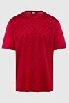 Zilli Red cotton T-shirt for men - print. 100% cotton. Country of manufacture: Italy. Care: specialized cleaning - photo 1