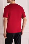 Red cotton T-shirt for men Zilli - print. 100% cotton. Country of manufacture: Italy. Care: specialized cleaning - photo 4