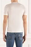 White cotton T-shirt for men Zilli - 100% cotton. Country of manufacture: Italy. Care: specialized cleaning - photo 4