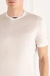 Zilli White cotton T-shirt for men - 100% cotton. Country of manufacture: Italy. Care: specialized cleaning - photo 5