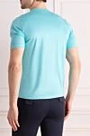 Blue cotton T-shirt for men Zilli - print. 100% cotton. Country of manufacture: Italy. Care: specialized cleaning - photo 4