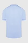 Blue cotton T-shirt for men Zilli - print. 100% cotton. Country of manufacture: Italy. Care: specialized cleaning - photo 6