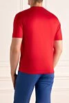 Red cotton T-shirt for men Zilli - 100% cotton. Country of manufacture: Italy. Care: specialized cleaning - photo 4