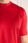 Zilli Red cotton T-shirt for men - 100% cotton. Country of manufacture: Italy. Care: specialized cleaning - photo 5