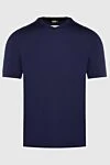 Zilli Cotton T-shirt blue for men - 100% cotton. Country of manufacture: Italy. Care: specialized cleaning - photo 1