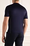 Cotton T-shirt blue for men Zilli - 100% cotton. Country of manufacture: Italy. Care: specialized cleaning - photo 4