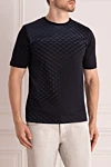 Zilli Black cotton T-shirt for men - print. 100% cotton. Country of manufacture: Italy. Care: specialized cleaning - photo 3