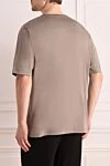 Gray cotton T-shirt for men Zilli - print. 100% cotton. Country of manufacture: Italy. Care: specialized cleaning - photo 4