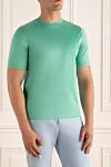 Zilli Green cotton T-shirt for men - print. 100% cotton. Country of manufacture: Italy. Care: specialized cleaning - photo 3