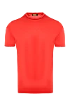 Zilli Red cotton T-shirt for men - 100% cotton. Country of manufacture: Italy. Care: specialized cleaning - photo 1