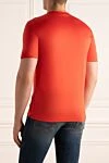 Red cotton T-shirt for men Zilli - 100% cotton. Country of manufacture: Italy. Care: specialized cleaning - photo 4