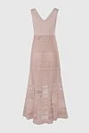 Pink dress for women D.Exterior - lace. 64% cotton, 16% polyamide, 15% viscose, 5% polyester. Country of manufacture: Italy. Care: specialized cleaning - photo 6