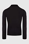 Long Sleeve Polo in Silk and Cashmere black for men Zilli - Long sleeve. 60% cashmere, 40% silk. Closure: Zipper. Country of origin: France. Care: specialized cleaning - photo 6