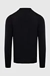 Long Sleeve Polo in Silk and Cashmere black for men Zilli - Long sleeve. 60% cashmere, 40% silk. Closure: Zipper. Country of manufacture: Italy. Care: specialized cleaning - photo 6