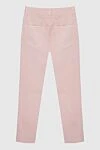 Pink cotton trousers for women Peserico - four pockets. 100% cotton. zipper, button. Country of manufacture: Italy. Care: specialized cleaning - photo 6