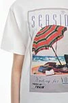 Zimmermann White women's t-shirt with beach retro print cotton
- picture print. 100% cotton. Country of origin: Italy. Care: specialized cleaning - photo 5