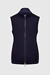 Loro Piana Nylon vest blue for men - 100% nylon. Closure: Zipper. Two side pockets, two inside pockets. Insulation: Down, feather. Country of manufacture: Italy. Care: specialized cleaning - photo 7