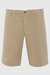 Loro Piana Beige cotton and elastane shorts for men - 96% cotton, 4% elastane. Fastener: zipper, button. Three side pockets, two back pockets. Country of origin: Italy. Care: specialized cleaning - photo 1