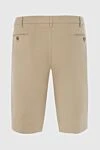 Beige cotton and elastane shorts for men Loro Piana - 96% cotton, 4% elastane. Fastener: zipper, button. Three side pockets, two back pockets. Country of origin: Italy. Care: specialized cleaning - photo 6