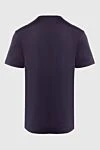 Loro Piana Silk and cotton T-shirt blue for men - 60% silk, 40% cotton. Country of manufacture: Italy. Care: specialized cleaning - photo 5