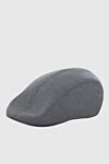 Brunello Cucinelli Cap made of gray wool for men - 100% wool. Country of manufacture: Italy. Care: specialized cleaning - photo 3