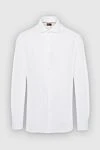 Loro Piana White cotton shirt for men - 100% cotton. Closure: buttons. Country of manufacture: Italy. Care: specialized cleaning - photo 1