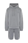 Dolce & Gabbana Men's sports suit made of cotton and polyester, gray - Hood. 70% cotton, 30% polyester. Closure: Drawstring. Two side pockets. Country of manufacture: Italy. Care: specialized cleaning - photo 1