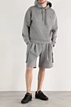 Men's sports suit made of cotton and polyester, gray Dolce & Gabbana - Hood. 70% cotton, 30% polyester. Closure: Drawstring. Two side pockets. Country of manufacture: Italy. Care: specialized cleaning - photo 2