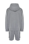 Dolce & Gabbana Men's sports suit made of cotton and polyester, gray - Hood. 70% cotton, 30% polyester. Closure: Drawstring. Two side pockets. Country of manufacture: Italy. Care: specialized cleaning - photo 7