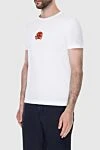 Dolce & Gabbana White cotton T-shirt for men - embroidered DG Love emblem. 100% cotton. Country of manufacture: Italy. Care: specialized cleaning - photo 3