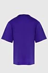 Dolce & Gabbana Purple cotton T-shirt for men - logo. 100% cotton. Country of manufacture: Italy. Care: specialized cleaning - photo 7