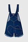 Area Blue cotton overalls for women - heart pattern, worn effect. 100% cotton. Closure: buttons. two side pockets, one back. Country of manufacture: Italy. Care: specialized cleaning - photo 7