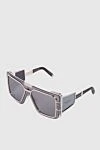 Balmain Women's sunglasses for women - Logo. UV protection. Titanium/100% polyamide. Gray. Country of manufacture: Italy. Care: specialized cleaning - photo 3