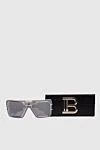 Balmain Women's sunglasses for women - Logo. UV protection. Titanium/100% polyamide. Gray. Country of manufacture: Italy. Care: specialized cleaning - photo 5