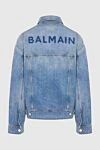 Balmain Ерлерге арналған көк мақта джинсы күрте - Құрамы: 100% мақта. Жабу: түймелер. Қалталар: екі бүйір қалта, екі кеуде қалта. Шығарылған елі: Франция. Күтім: арнайы тазалау - фото 7