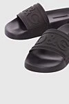 Dolce & Gabbana Women's rubber slippers with an embossed logo, black - embossed logo. rubber. Country of origin: Italy. Care: specialized cleaning - photo 5