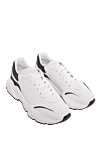 Dolce & Gabbana White leather sneakers for men - logo. 100% genuine leather. lacing. Country of manufacture: Italy. Care: specialized cleaning - photo 3